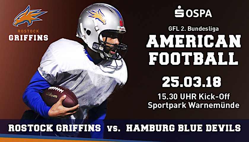 1ste GRIFFINS vs. Hamburg Blue Devils 1. Testspiel