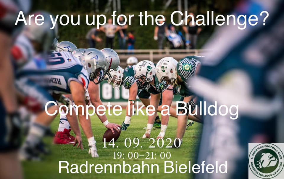 Die Bielefeld Bulldogs fordern euch heraus (Bild: Bielefeld Bulldogs)